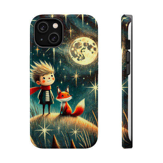 Whimsical Space Adventure Magnetic Phone Case - Kid-Friendly Design