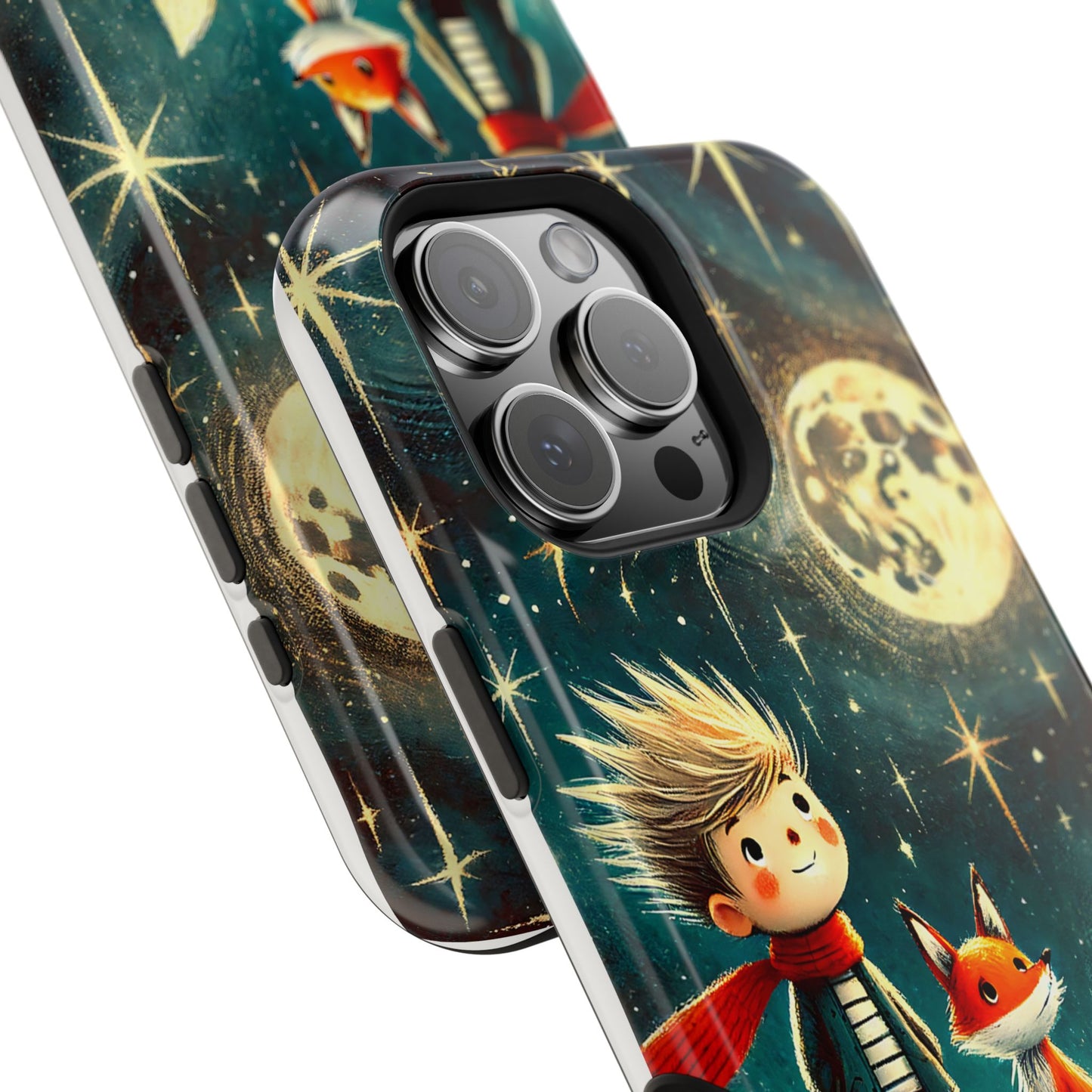 Whimsical Space Adventure Magnetic Phone Case - Kid-Friendly Design