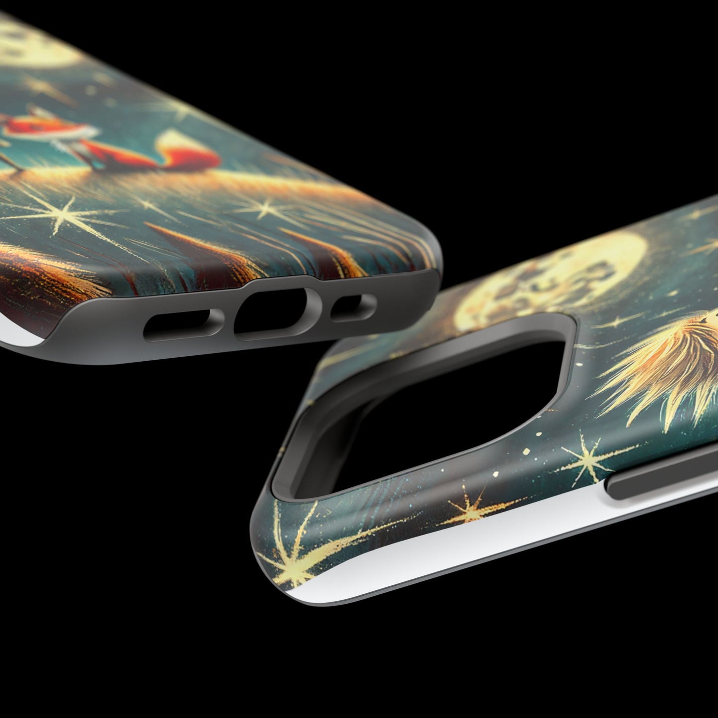 Whimsical Space Adventure Magnetic Phone Case - Kid-Friendly Design