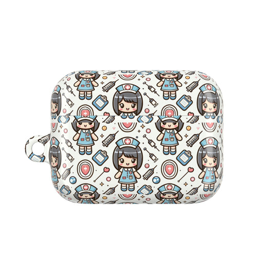 Cute Nurse Theme AirPod Case, Nurse AirPod Cover, Kawaii AirPods Accessory, Gift for Healthcare Workers, Medical Student AirPods Case