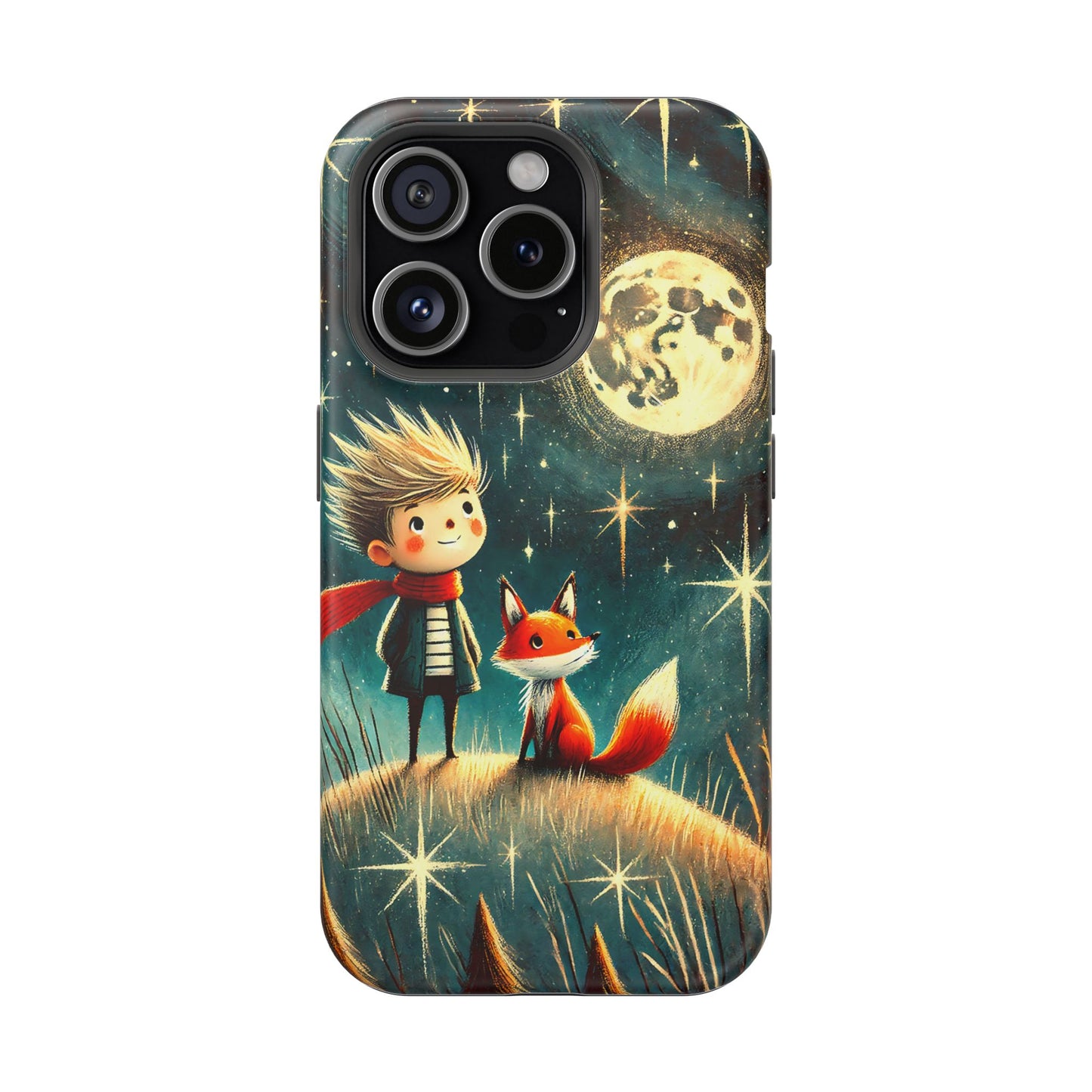 Whimsical Space Adventure Magnetic Phone Case - Kid-Friendly Design