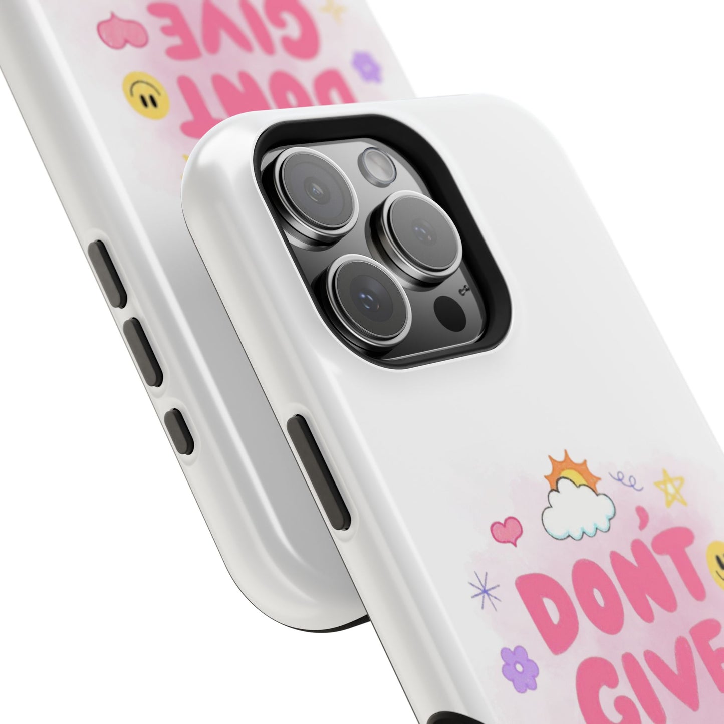 Inspirational Phone Case - "Don't Give Up!" Impact-Resistant Design